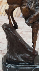 MOUNTAIN MAN Frederic Remington Bronze Statue Native American Sculpture 11" x 9"