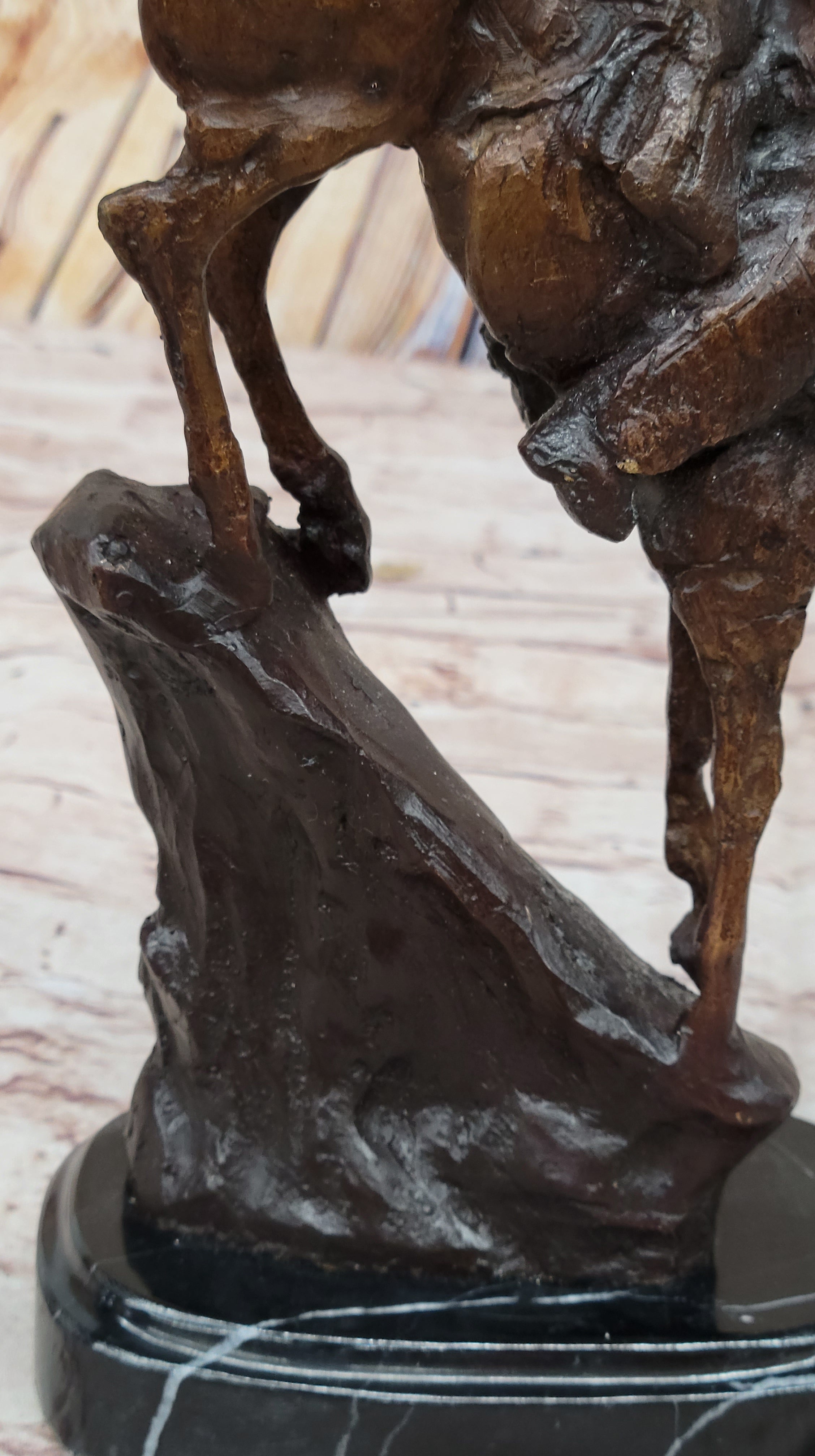 MOUNTAIN MAN Frederic Remington Bronze Statue Native American Sculpture 11" x 9"