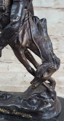 OUTLAW by Frederic Remington Western Bronze Statue Sculpture Cowboy Horse 10" x 9"