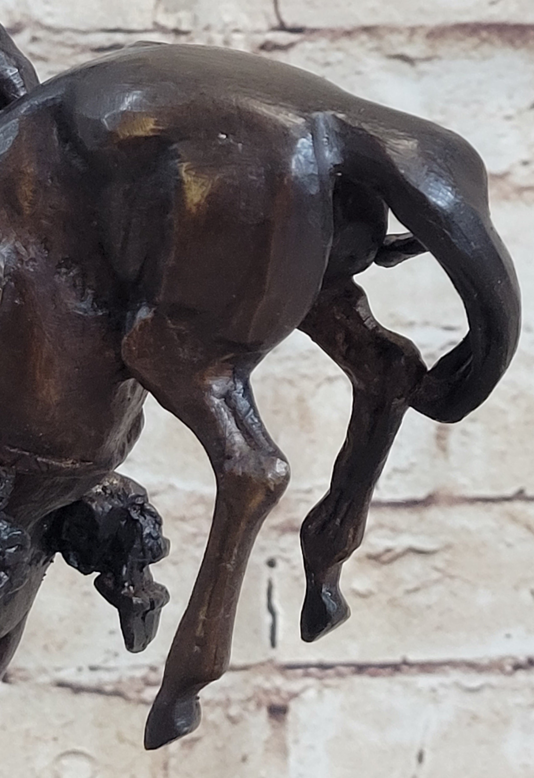 OUTLAW by Frederic Remington Western Bronze Statue Sculpture Cowboy Horse 10" x 9"