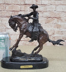 PEACE Frederic Remington Bronze Western Cowboy 10" x 10"