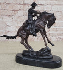 PEACE Frederic Remington Bronze Western Cowboy 10" x 10"