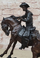 PEACE Frederic Remington Bronze Western Cowboy 10" x 10"
