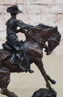 PEACE Frederic Remington Bronze Western Cowboy 10" x 10"