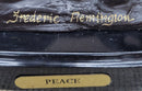 PEACE Frederic Remington Bronze Western Cowboy 10" x 10"