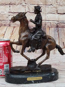 Trooper of the Plains by Frederic Remington Bronze Sculpture 10" x 10"