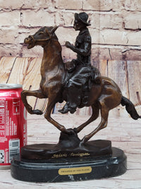Trooper of the Plains by Frederic Remington Bronze Sculpture 10" x 10"