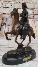 Trooper of the Plains by Frederic Remington Bronze Sculpture 10" x 10"