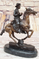 Trooper of the Plains by Frederic Remington Bronze Sculpture 10" x 10"