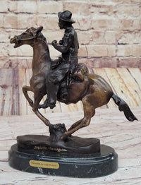 Trooper of the Plains by Frederic Remington Bronze Sculpture 10" x 10"
