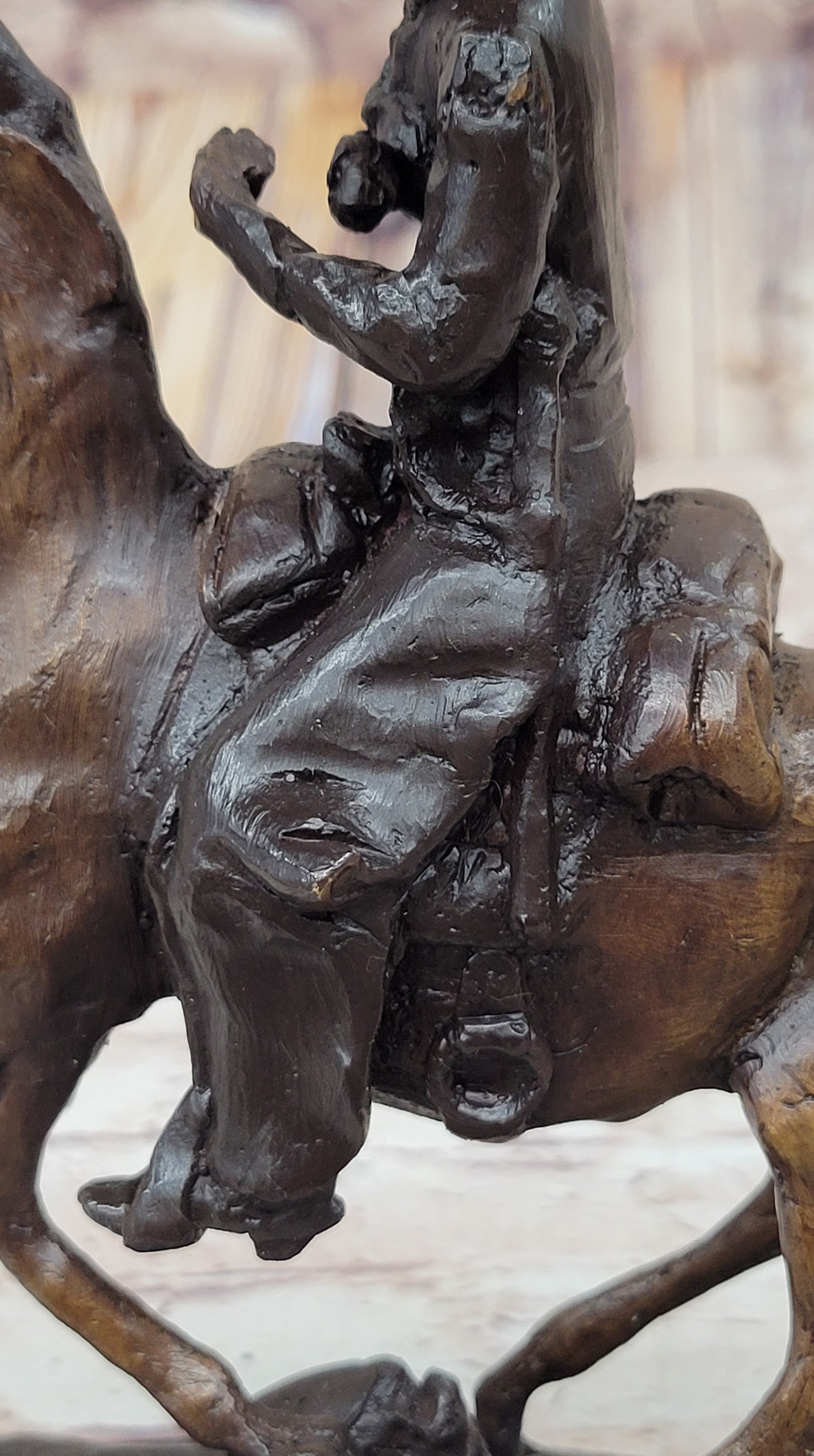 Trooper of the Plains by Frederic Remington Bronze Sculpture 10" x 10"