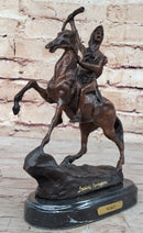 SCALP Frederic Remington Bronze Sculpture Native American 10" x 9"