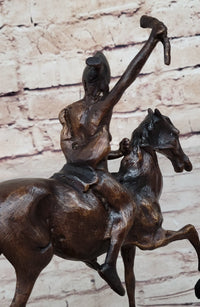 SCALP Frederic Remington Bronze Sculpture Native American 10" x 9"