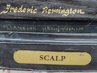 SCALP Frederic Remington Bronze Sculpture Native American 10" x 9"
