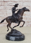 Thomas Trooper Bronze Sculpture Man Riding Horse SALE