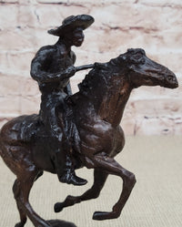 Thomas Trooper Bronze Sculpture Man Riding Horse SALE