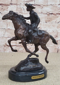 Thomas Trooper Bronze Sculpture Man Riding Horse SALE