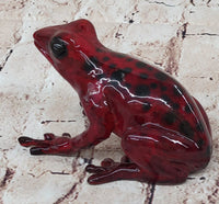 Red & Black Poison Dart Tree Frog Bronze Sculpture Signed & Numbered