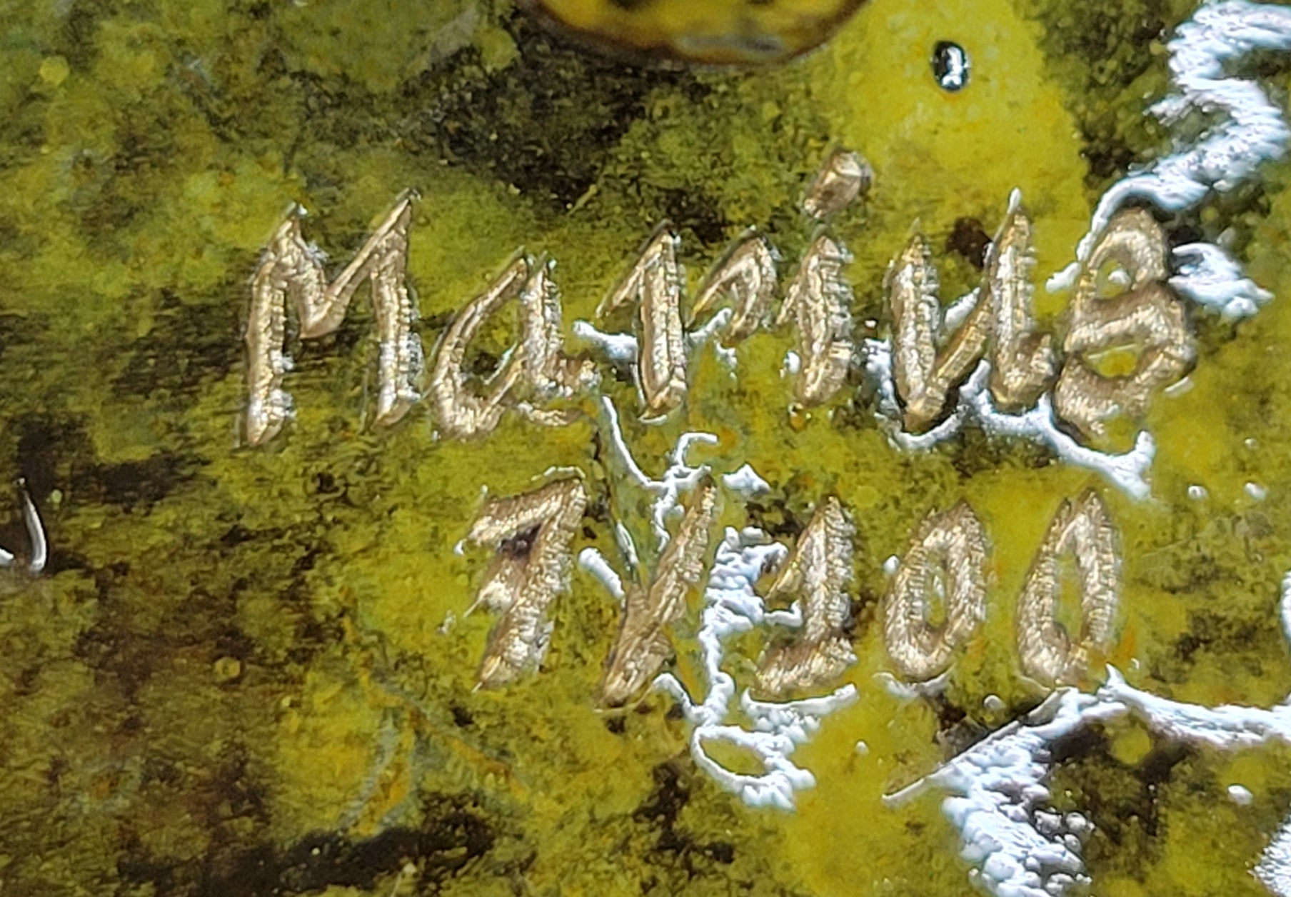 Yellow Poison Dart Tree Frog Bronze Sculpture by Marius