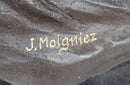 American Bald Eagle Bronze Sculpture 33" x 19" Marble Base
