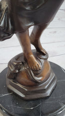 Girl with Thyrsus Art Deco Bronze Sculpture 23" x 12"