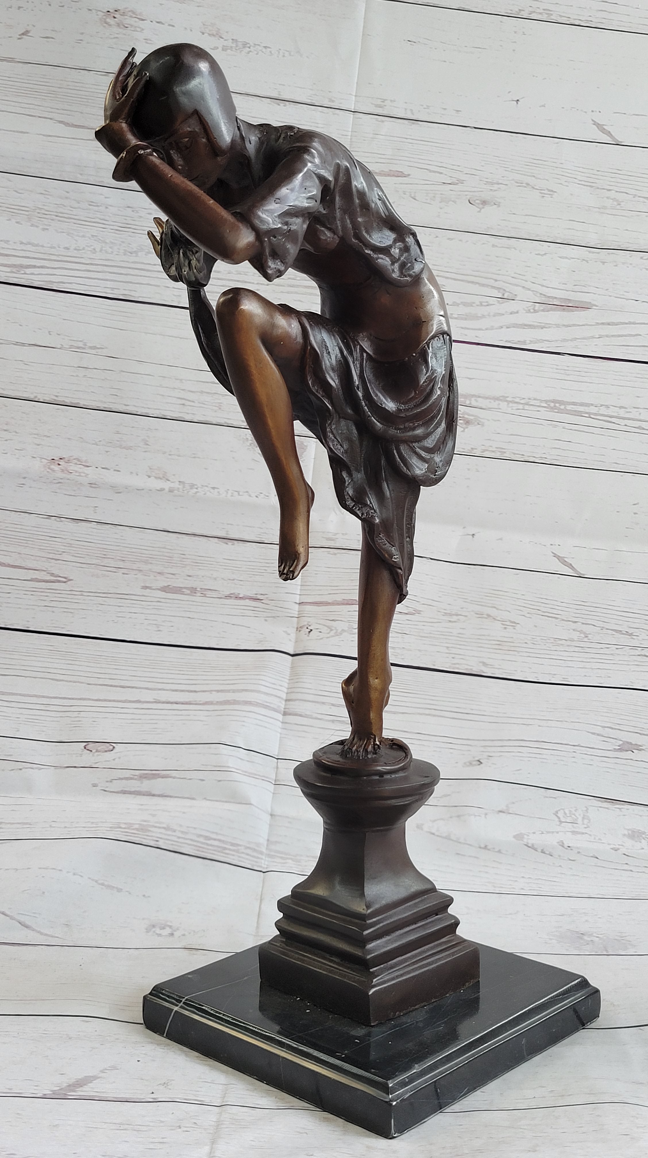 Ankara Snake Dancer Art Deco Bronze Sculpture Colinet Chiparus