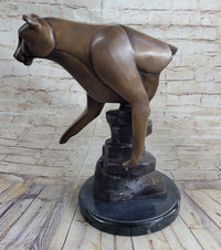 Limited Edition Marius Cougar Female Lion Bronze Sculpture