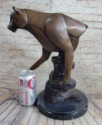 Limited Edition Marius Cougar Female Lion Bronze Sculpture