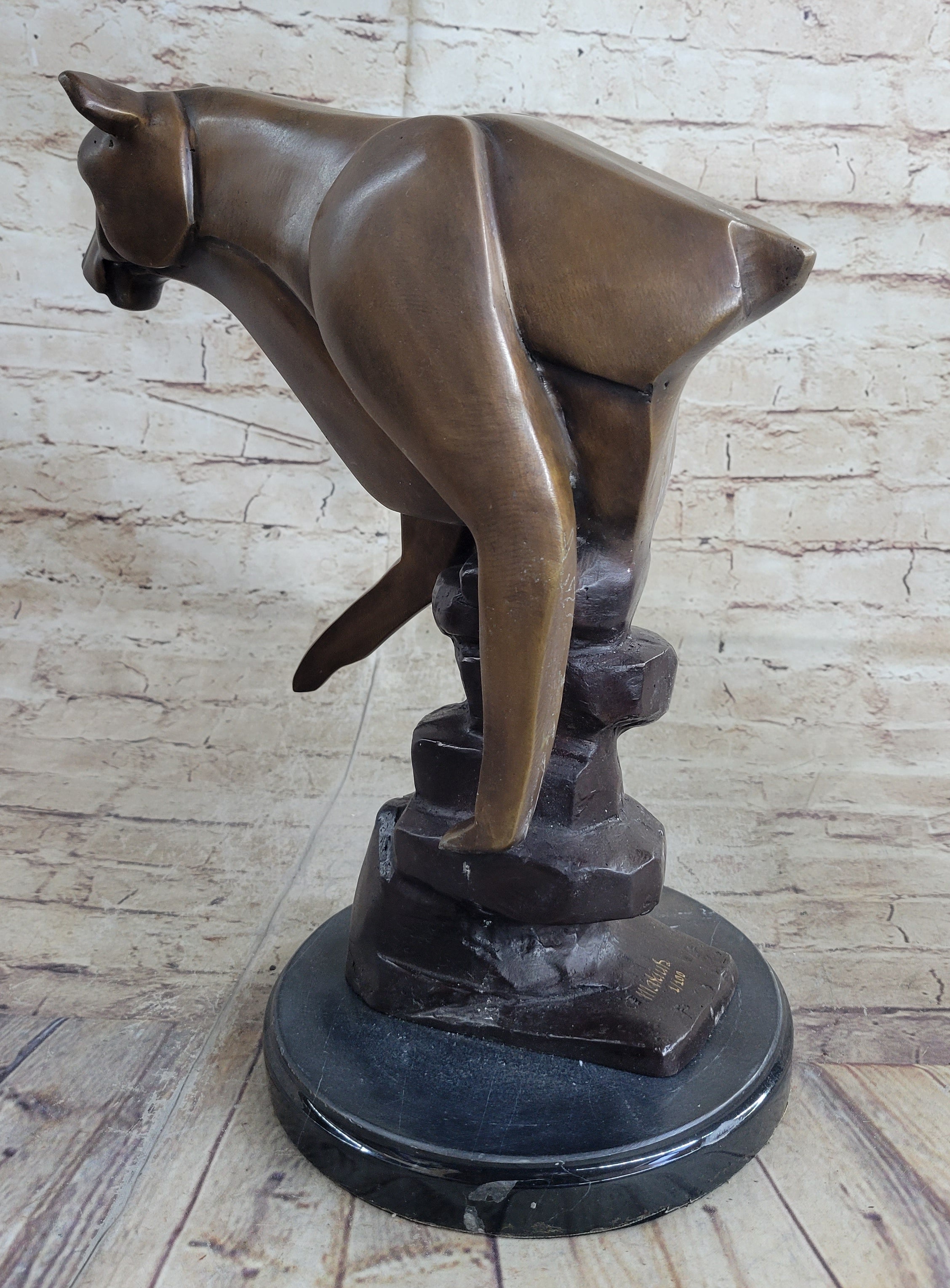 Limited Edition Marius Cougar Female Lion Bronze Sculpture
