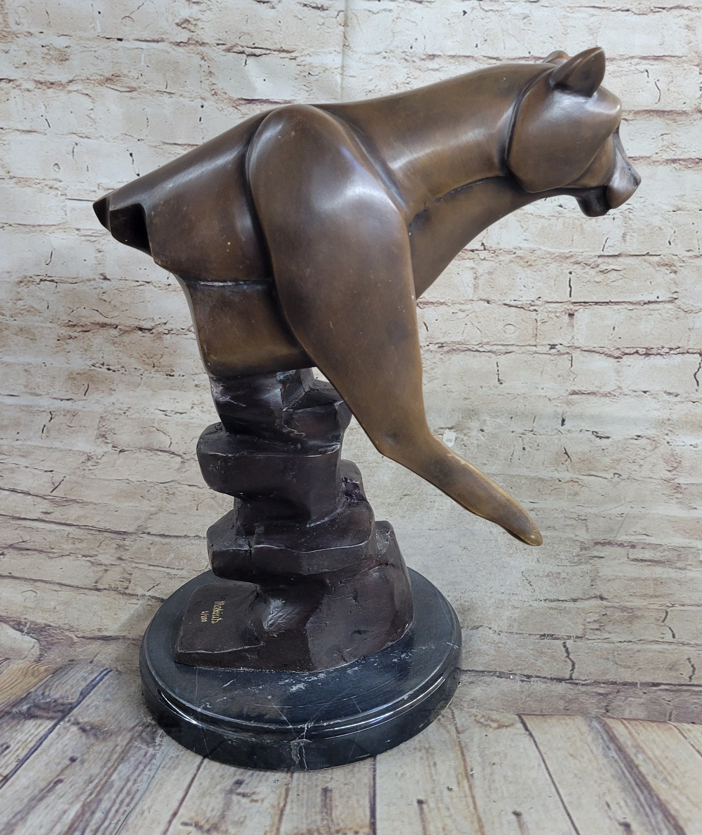 Limited Edition Marius Cougar Female Lion Bronze Sculpture