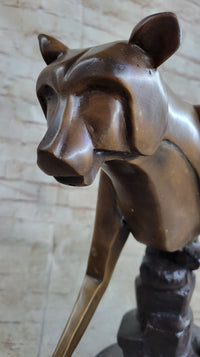 Limited Edition Marius Cougar Female Lion Bronze Sculpture