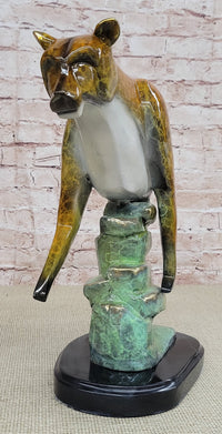 Bronze Metal Cougar Mountain Lion Limited Edition 14" x 10"
