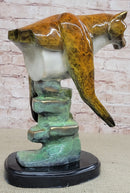 Bronze Metal Cougar Mountain Lion Limited Edition 14" x 10"