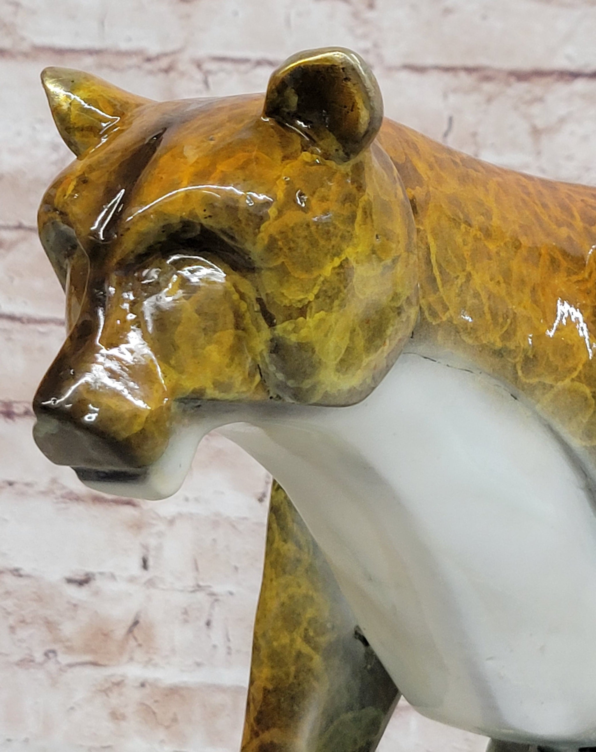 Bronze Metal Cougar Mountain Lion Limited Edition 14" x 10"