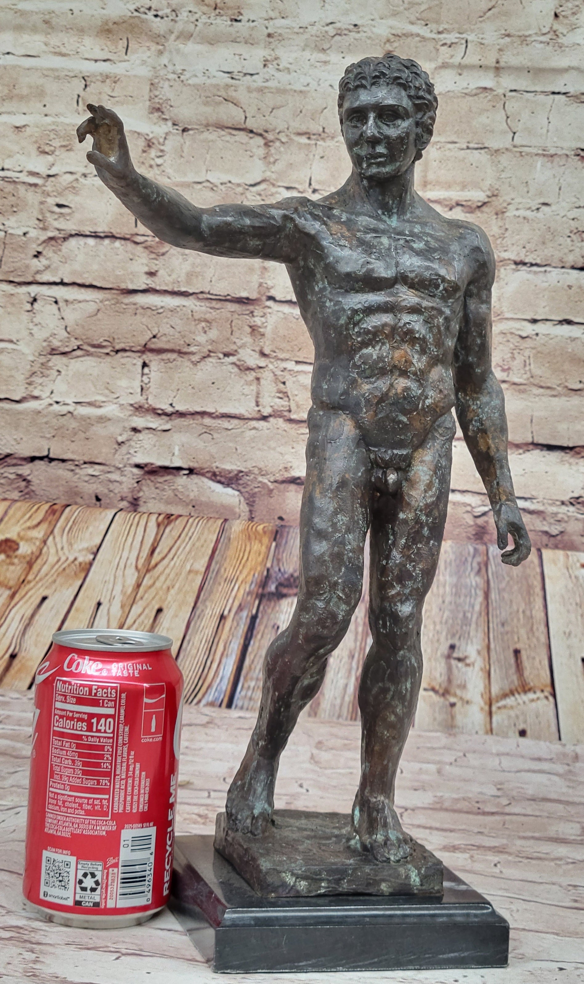 Bronze Sculpture of Standing Male Nude, Classical Style after Rodin