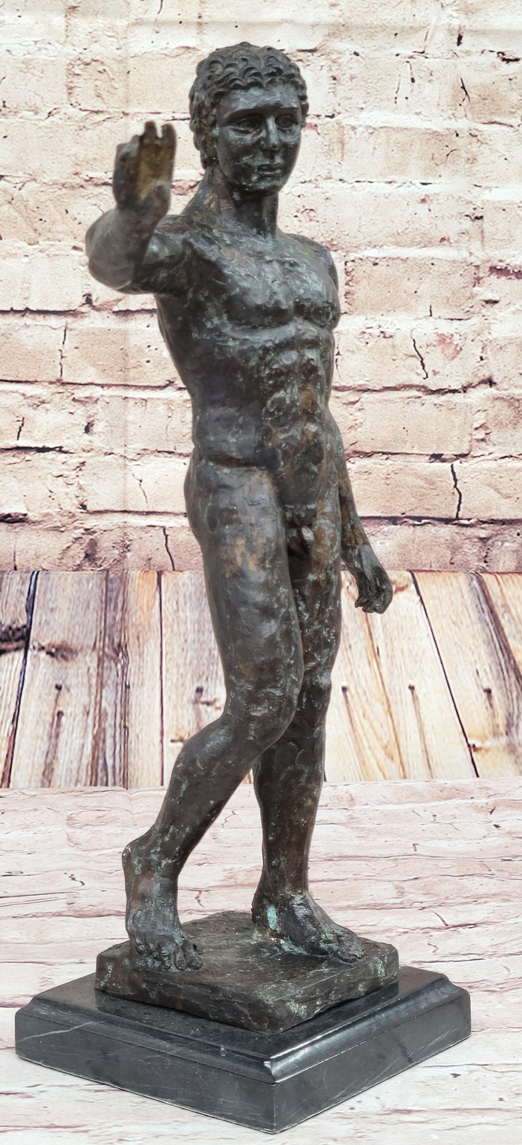 Bronze Sculpture of Standing Male Nude, Classical Style after Rodin