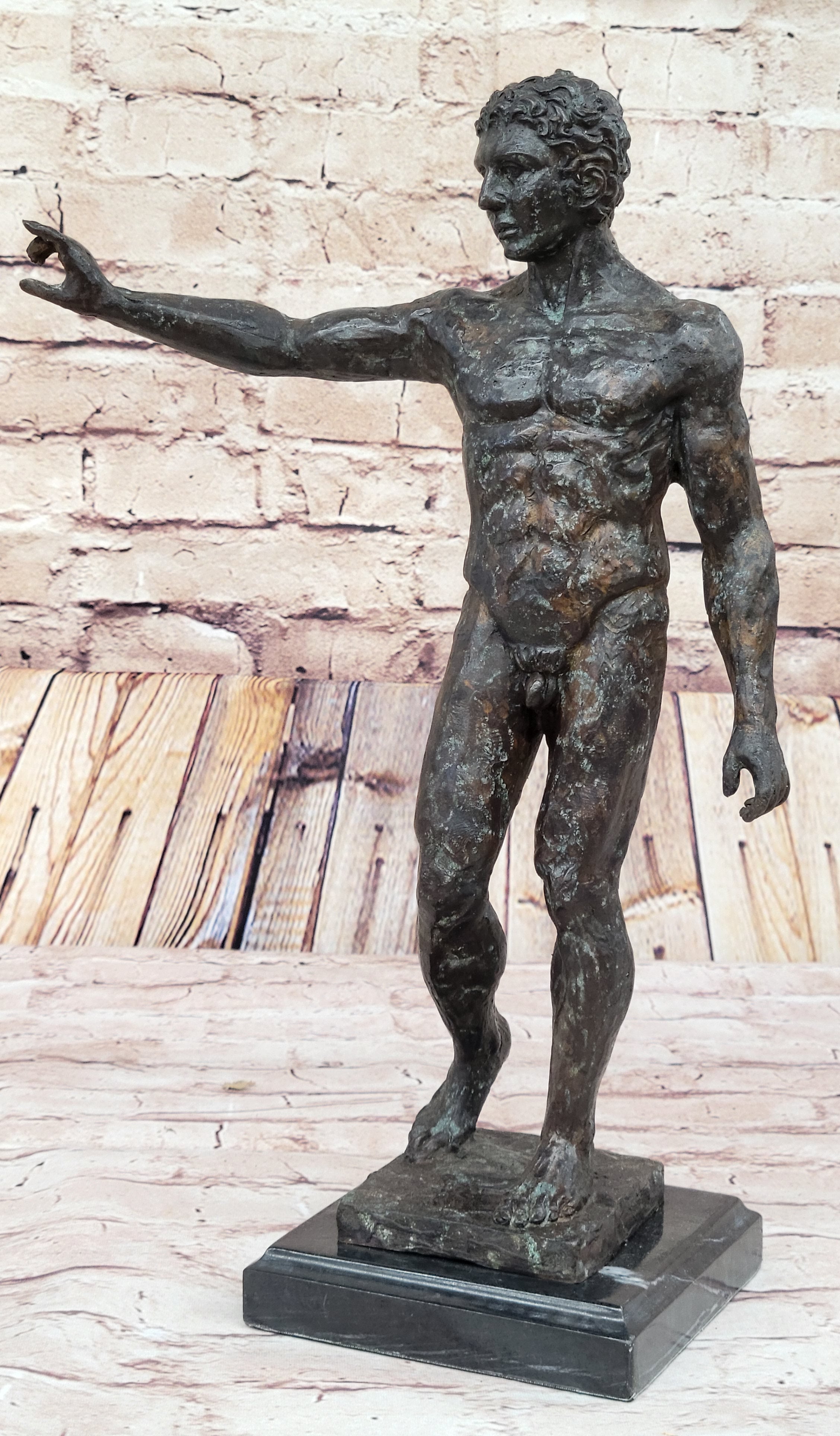 Bronze Sculpture of Standing Male Nude, Classical Style after Rodin