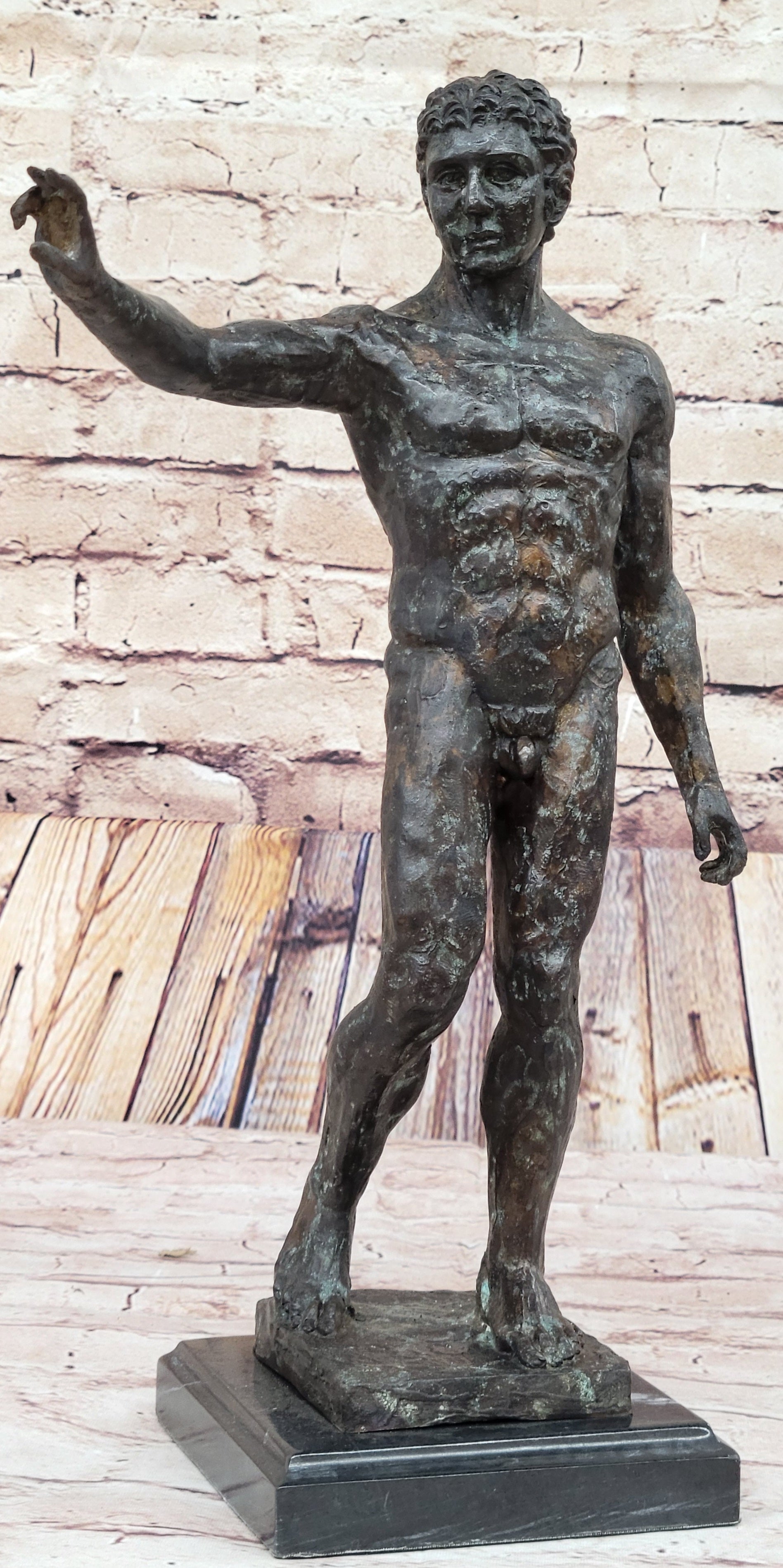Bronze Sculpture of Standing Male Nude, Classical Style after Rodin