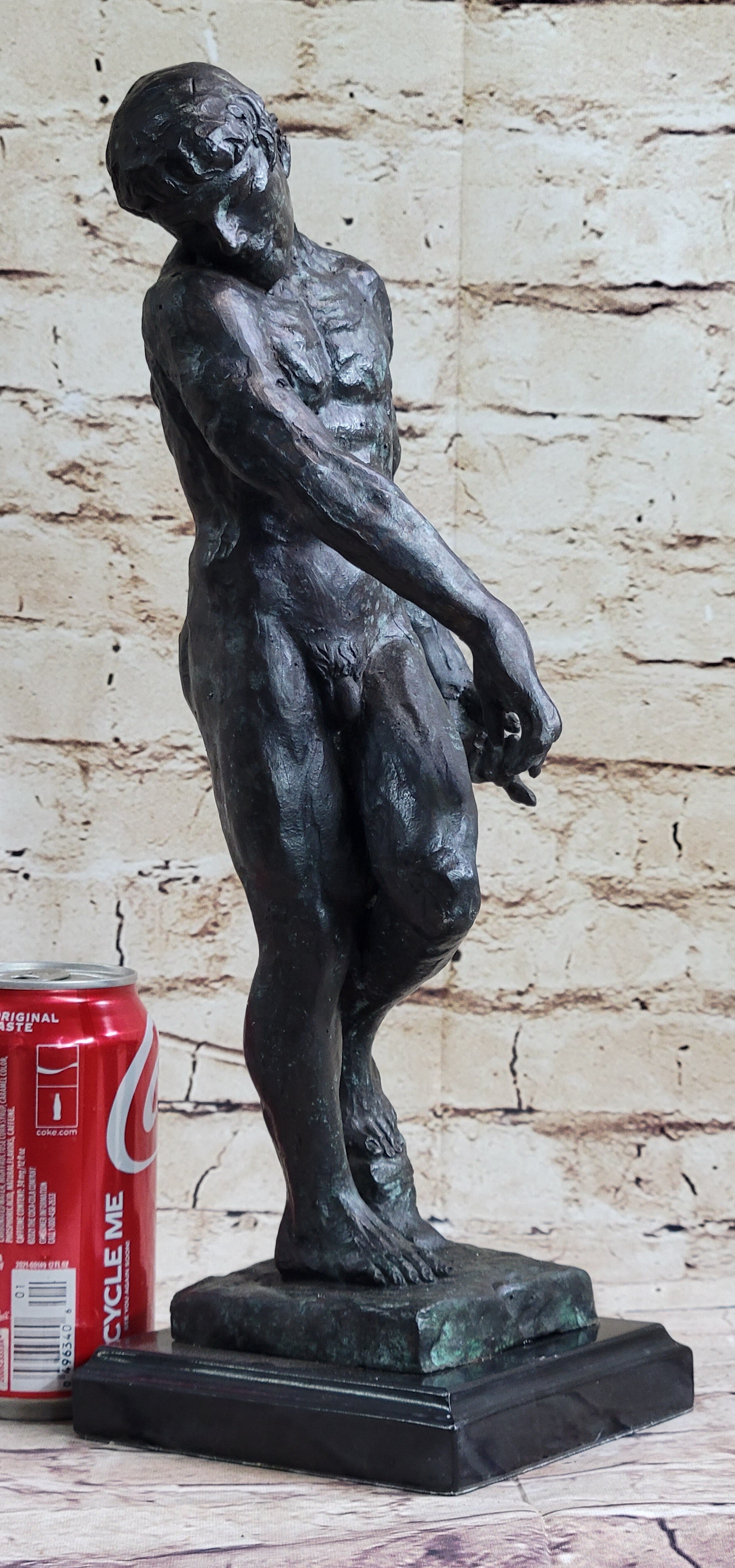THE SHADE by Auguste Rodin - Bronze Sculpture of Adam