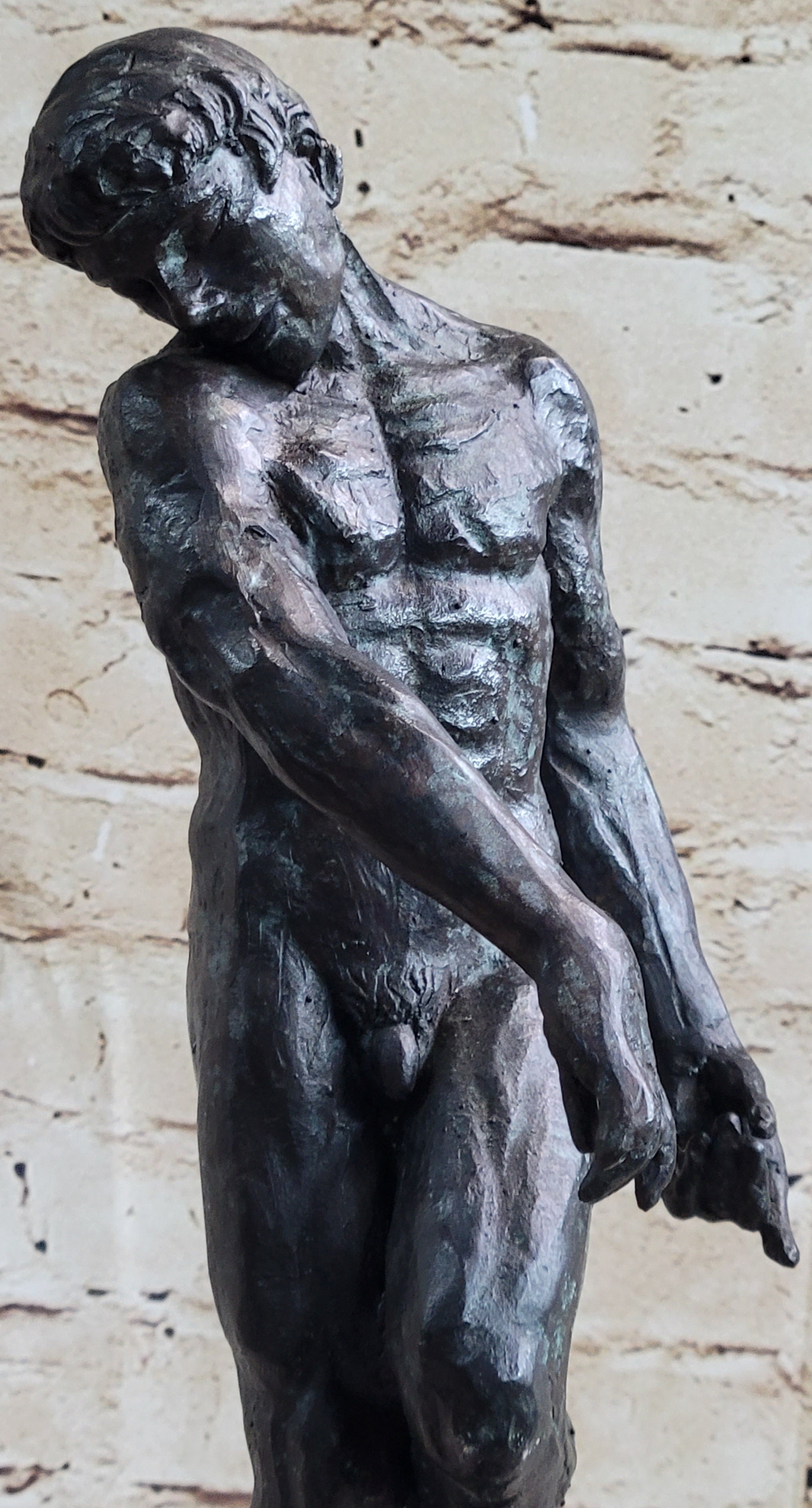 THE SHADE by Auguste Rodin - Bronze Sculpture of Adam