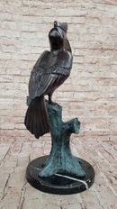 Bronze Hornbill Bird Sculpture by J. Moigniez