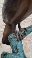 Bronze Hornbill Bird Sculpture by J. Moigniez