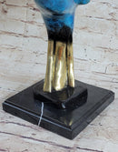 LTD Edition Rooster Patina Gilt Bronze Sculpture
