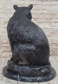 Mother Bear and Cubs - Bronze Sculpture Signed Art Moigniez