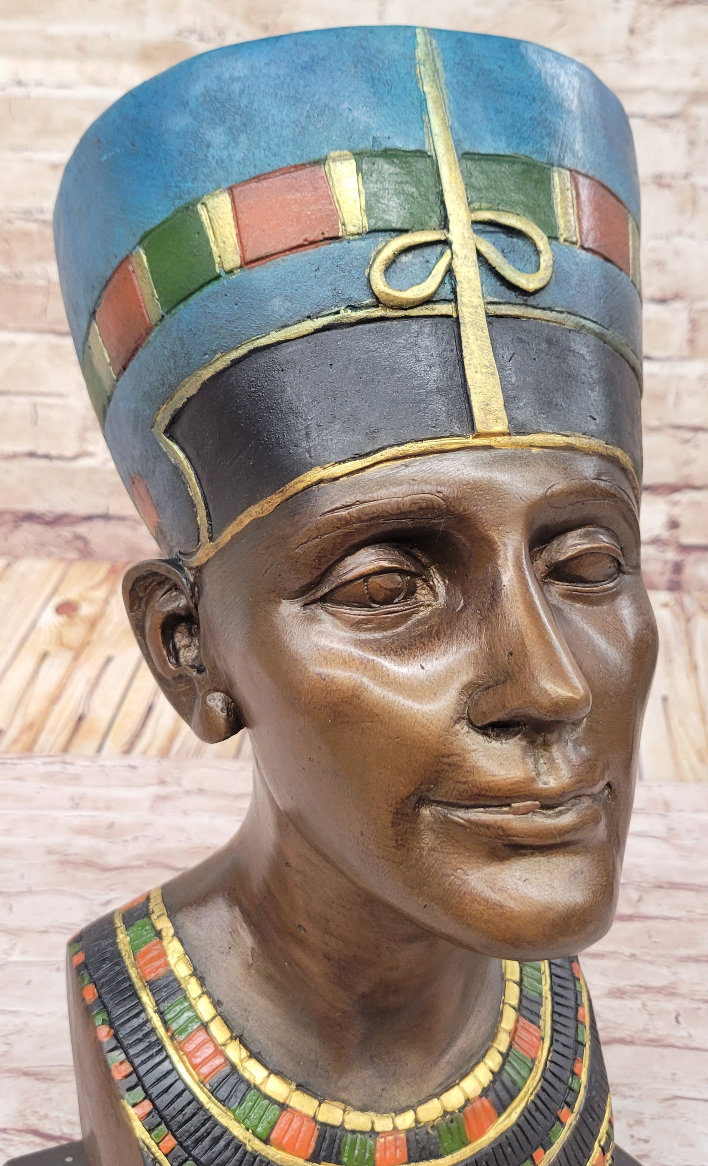Nefertiti Bronze Sculpture Egypt Art Bust Art Nouveau