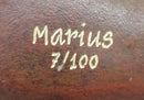Abstract Bronze Longhorn Cattle Bull Sculpture Signed & Numbered
