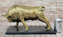 Gold Bull - Bronze Metal Sculpture Signed & Numbered Art