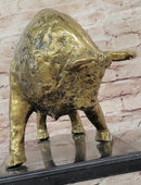 Gold Bull - Bronze Metal Sculpture Signed & Numbered Art
