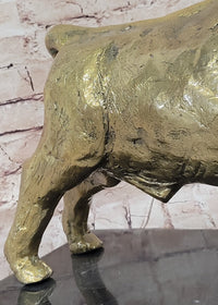 Gold Bull - Bronze Metal Sculpture Signed & Numbered Art