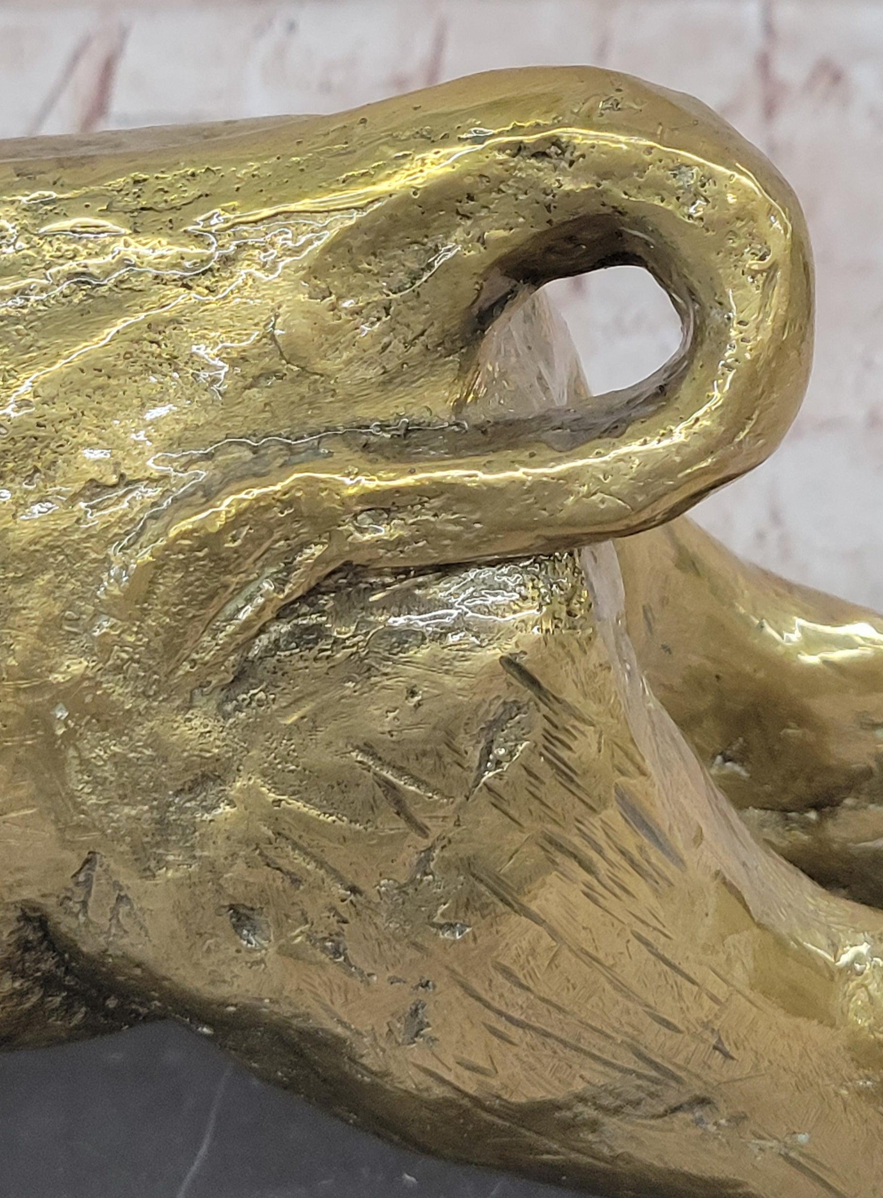 Gold Bull - Bronze Metal Sculpture Signed & Numbered Art